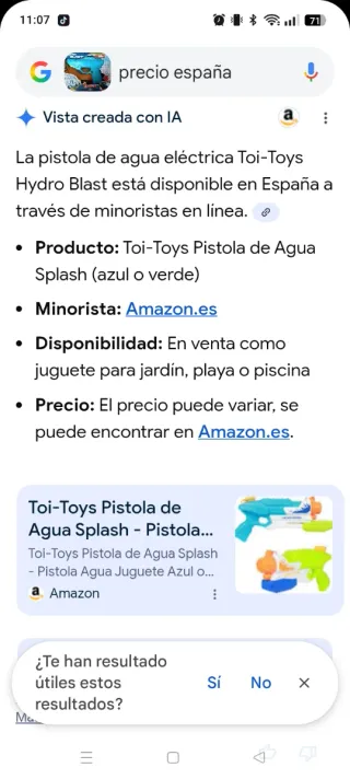 Pistola de agua eléctrica Hydro Blast