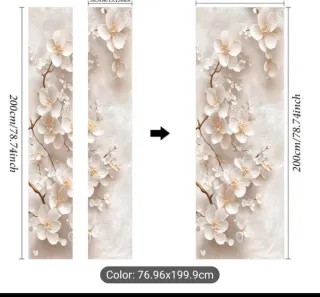 Vinilo decorativo flor cerezo 200x77cm