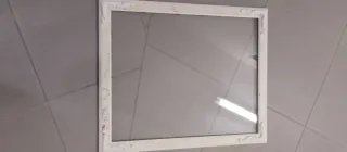 Conjunto Mesa, Espejo, Estantería y marco.