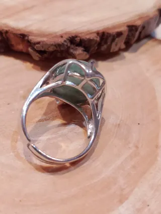 Anillo Aventurina Natural Plata
