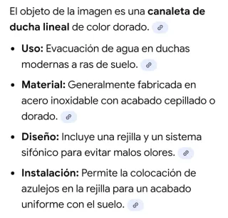 Canal Ducha Acero Inox 100cm Dorado