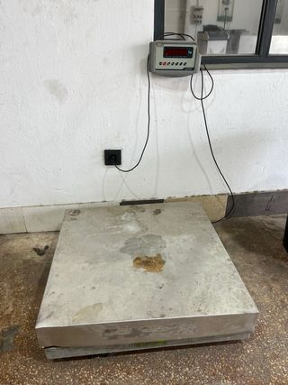 Báscula industrial metálica