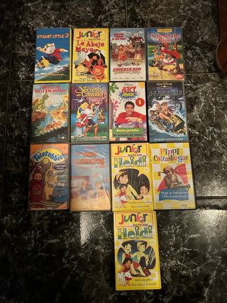 Lote 14 Películas VHS Dibujos Animados.