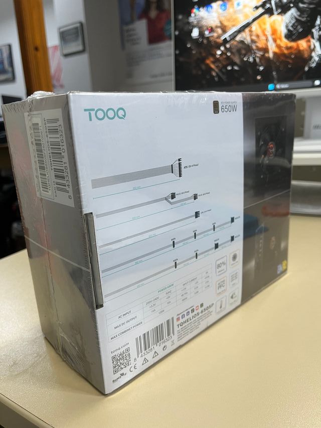 Fuente de alimentación 650W 80+ Bronze (Sin abrir)