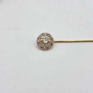 Broche oro 18kt con diamantes