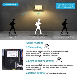 Applique LED Klighten 24W con Sensore