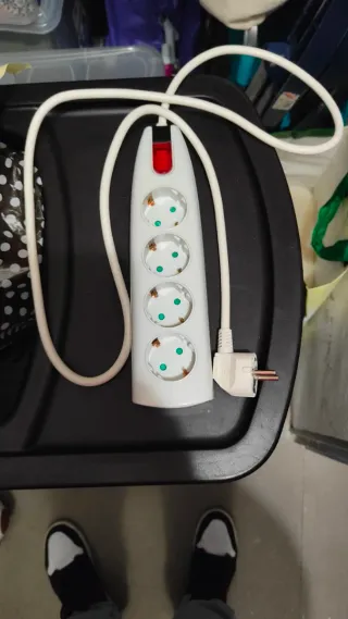 Regleta alargador 4 enchufes con interruptor