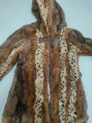 Chaqueta niña peluche estampado animal