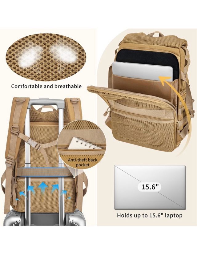 Mochila para cámara con compartimento para portáti