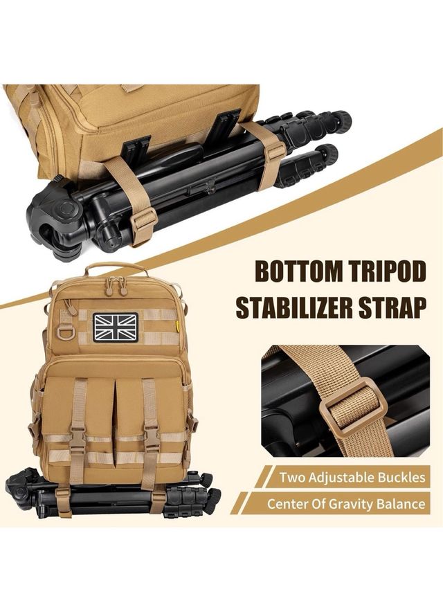 Mochila para cámara con compartimento para portáti