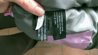 Piumino smanicato in vera piuma d'oca