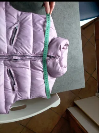 Piumino smanicato in vera piuma d'oca