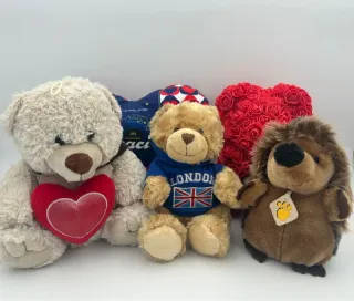 Peluche Orsetto e Riccio con Cuori