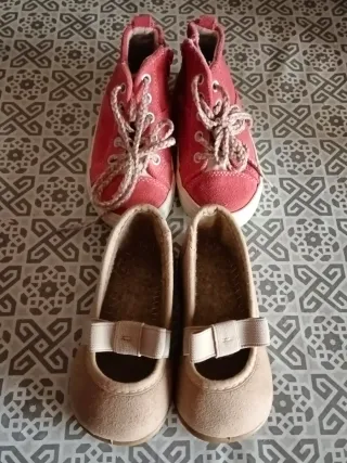 2 pares zapatos niña