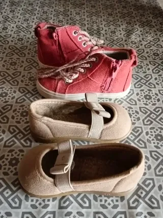 2 pares zapatos niña