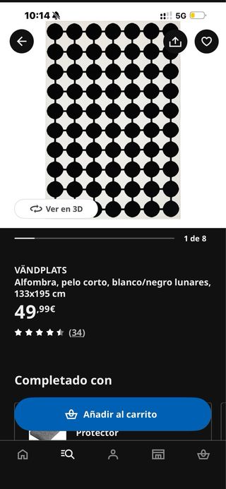 2 Alfombras de 133x195cm