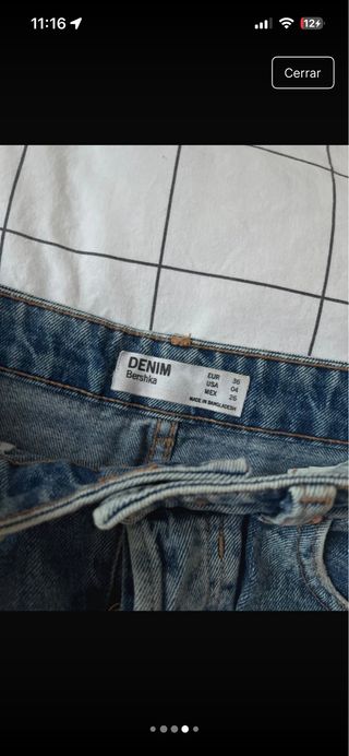 Falda vaquera Bershka