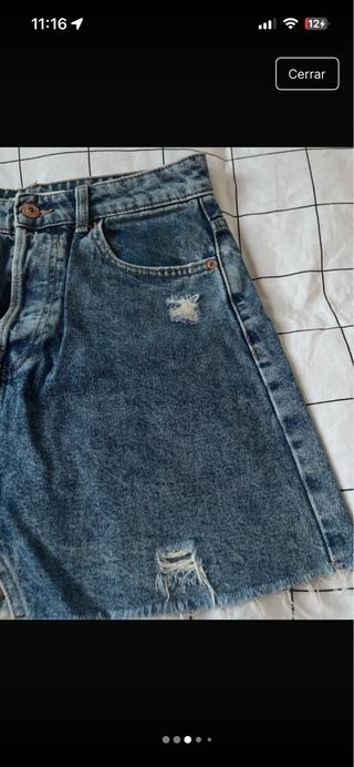 Falda vaquera Bershka