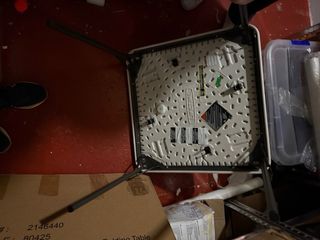 Mesa plegable 60x60 cm con pequeña tara