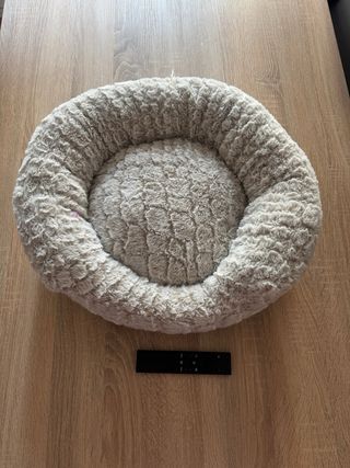 Cama para perro o gato beige