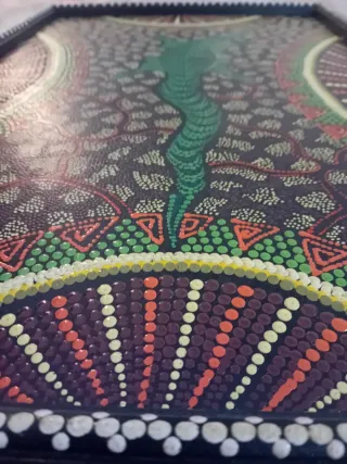 Dipinto Etnico Do Art-62X42-Dipinto a Mano