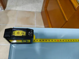 Mesa de cocina cristal y metal