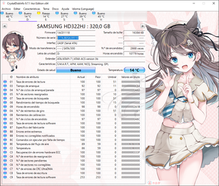 Lote 7 Discos Duros Samsung 320GB SATA HD322HJ