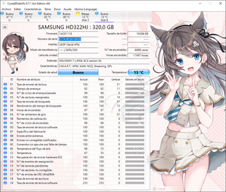 Lote 7 Discos Duros Samsung 320GB SATA HD322HJ
