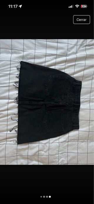 Falda vaquera negra Primark