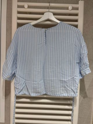Blusa Zara Rayas Azul