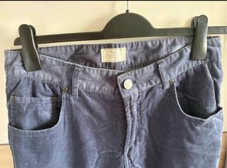 Pantalón pana azul talla 40