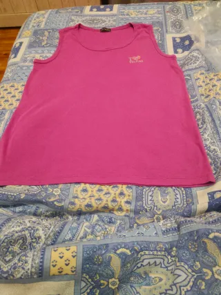 Top rosa con cuore Milano