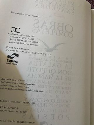 Cervantes./ Obras Completas. (En un solo volumen)