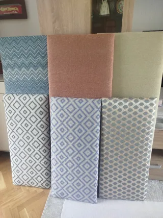 Cabeceros de cama de tela tapicería