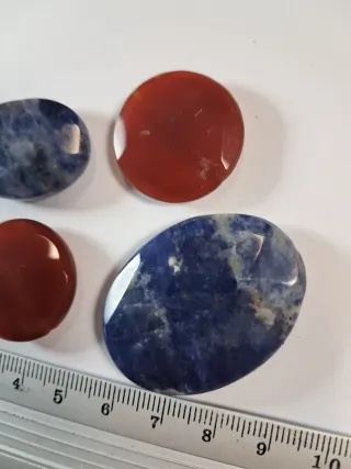 Ciondoli Pietre Naturali Blu e Rosse