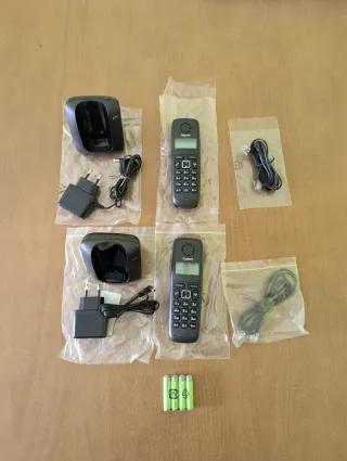 2 Teléfonos Inalámbricos Gigaset A116 con pilas