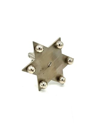 Vaso modernista polivaso metallo design Space Age