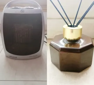 Pequeño calefactor Taurus y difusor de aromas