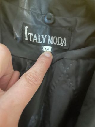 Impermeabile lungo donna nero tg M