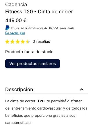 Cinta de Correr Cadenza