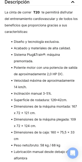 Cinta de Correr Cadenza