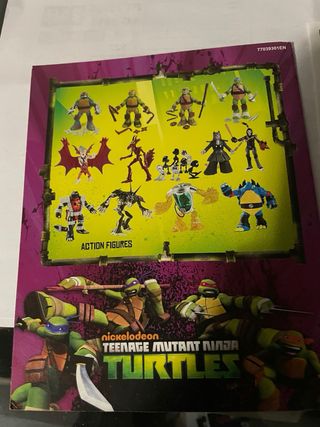 Folheto promocional Teenage Mutant Ninja Turtles