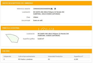 Terreno en venta en Casco Histórico en Oviedo