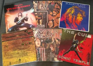 Lote 6 Vinilos LP Hard Rock