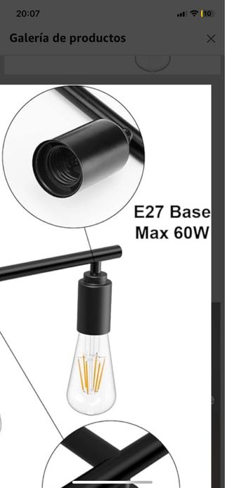 Lámpara de pared de klighten Negra