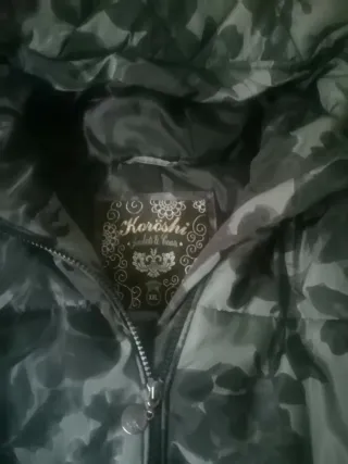 Anorak Koroshi Verde y Negro T. XXL