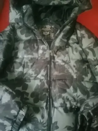 Anorak Koroshi Verde y Negro T. XXL