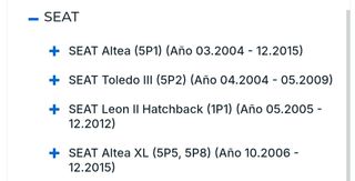 Audi Seat Skoda VolksWagen Junta de culata