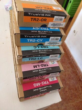 Tintas Roland TR2-CY, TR2-LC, TR2-OR, TR2-YE, TR2-