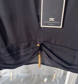 Top crop topElisabetta Franchi nero XS